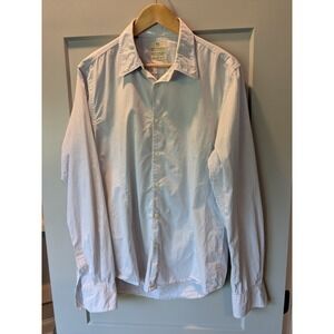 Scotch & Soda Mens Sz L?‎ Long Sleeve Button Down Shirt Checkered Pattern (Read)